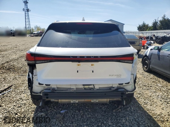 2023 Lexus RX 350 with VIN 2T2BAMCA1PC033568, listed as a Copart auction lot 51253485 with 27,375 mi miles and Salvage Title. Bid and sale history available at DreamBid. Image 6.