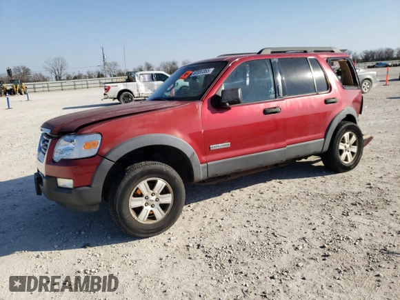 2006 Ford Explorer XLT with VIN 1FMEU73866UA45199, listed as a Copart auction lot 47339355 with 263,716 mi miles and Salvage Title. Bid and sale history available at carsss.com. Image 1.