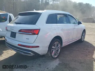 2021 Audi Q7 Premium with VIN WA1AJAF7XMD037237, listed as a IAAI auction lot 41654858 with 42,804 mi miles. Bid and sale history available at carsss.com. Image 4.
