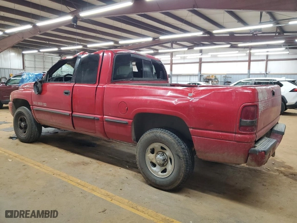 1999 Dodge Ram 1500 with VIN 1B7HF13Z1XJ584429, listed as a Copart auction lot 48143595 with 0 mi miles and Salvage Title. Bid and sale history available at carsss.com. Image 2.