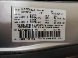 2001 Chrysler Town & Country LXi with VIN 2C8GP54L81R305070, listed as a Copart auction lot 42321265 with Not Provided miles and Salvage Title. Bid and sale history available at DreamBid. Image 14.
