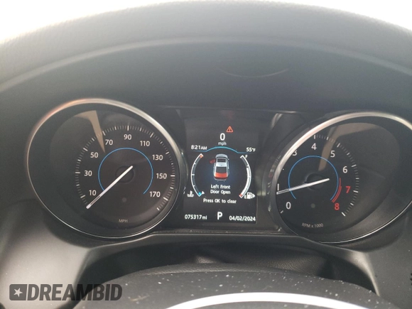 2016 Jaguar XF 35t Premium with VIN SAJBJ4BV9GCY16429, listed as a Copart auction lot 48424794 with 75,317 mi miles and Clean Title. Bid and sale history available at carsss.com. Image 9.