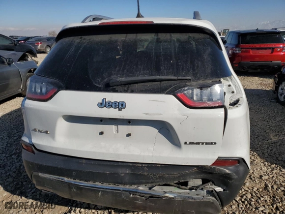 2019 Jeep Cherokee Limited with VIN 1C4PJMDN7KD131009, listed as a Copart auction lot 41956665 with 53,956 mi miles and Salvage Title. Bid and sale history available at carsss.com. Image 6.