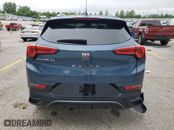 2024 Buick Encore GX Sport Touring with VIN KL4AMDSLXRB004172, listed as a Copart auction lot 59204185 with 15,838 mi miles and Salvage title. Bid and sale history available at DreamBid. Image 6.