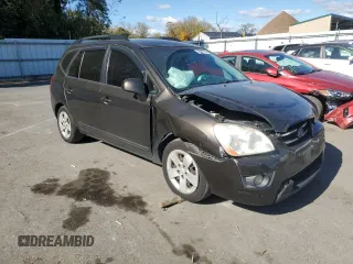 2009 Kia Rondo LX Base with VIN KNAFG528497260778, listed as a Copart auction lot 76497534 with 276,585 mi miles and Salvage Title. Bid and sale history available at carsss.com. Image 4.