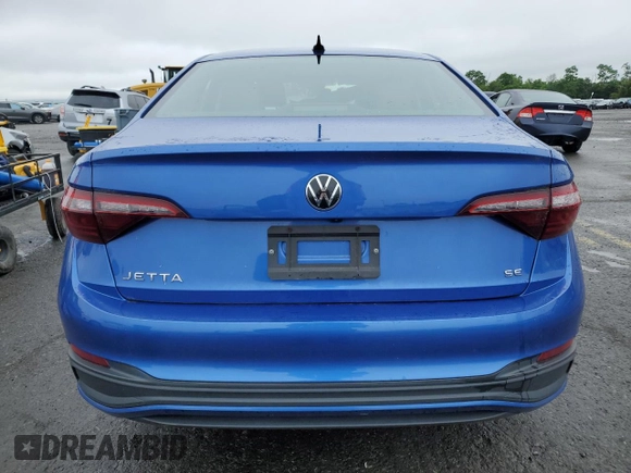 2023 Volkswagen Jetta SE with VIN 3VW7M7BU6PM042611, listed as a Copart auction lot 61238645 with Not provided miles and Salvage title. Bid and sale history available at DreamBid. Image 6.