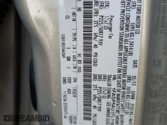2015 Ford C-Max SE with VIN 1FADP5AU1FL116638, listed as a Copart auction lot 88133215 with 96,188 mi miles and Salvage Title. Bid and sale history available at carsss.com. Image 12.
