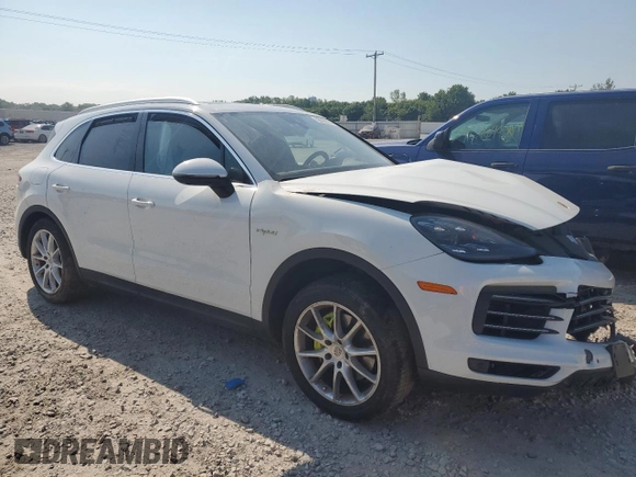 2022 Porsche Cayenne E-Hybrid with VIN WP1AE2AYXNDA26111, listed as a Copart auction lot 59268574 with Not provided miles and Salvage title. Bid and sale history available at DreamBid. Image 4.