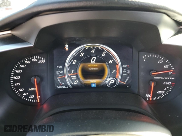 2015 Chevrolet Corvette 1LT with VIN 1G1YB2D76F5122480, listed as a Copart auction lot 48586755 with 57,836 mi miles and Salvage Title. Bid and sale history available at carsss.com. Image 9.