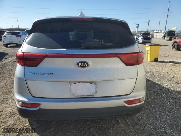 2018 Kia Sportage LX with VIN KNDPM3AC8J7455961, listed as a Copart auction lot 46624355 with 109,064 mi miles and Salvage Title. Bid and sale history available at carsss.com. Image 6.