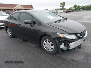 2014 Honda Civic Sedan LX with VIN 2HGFB2F53EH537873, listed as a IAAI auction lot 42202449 with 39,767 mi miles. Bid and sale history available at carsss.com. Image 1.