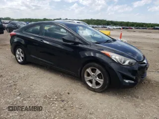 2013 Hyundai Elantra Coupe GS with VIN KMHDH6AE4DU009334, listed as a Copart auction lot 53247094 with 120,426 mi miles and Salvage Title. Bid and sale history available at carsss.com. Image 4.