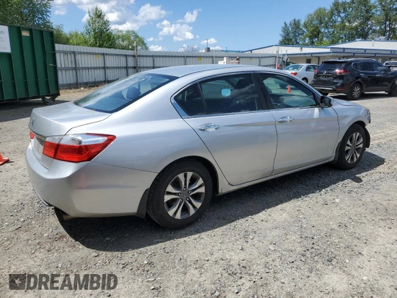 2014 Honda Accord LX z VIN 1HGCR2F34EA233303, wystawiony jako Copart lot #57420805 z przebiegiem 65 274 mil mil oraz Szkoda całkowita • Salvage title. Historia ofert i sprzedaży dostępna na DreamBid. Obrazek 3.