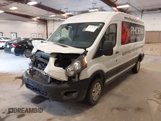 2020 Ford Transit Cargo with VIN 1FTBR1C82LKA59095, listed as a IAAI auction lot 40014706 with 116,057 mi miles and . Bid and sale history available at DreamBid. Image 17.