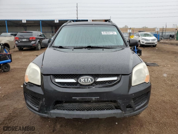 2009 Kia Sportage LX with VIN KNDJE723797577117, listed as a Copart auction lot 51833115 with 194,979 mi miles and Clean Title. Bid and sale history available at carsss.com. Image 5.