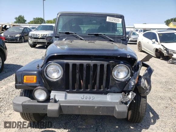 2000 Jeep Wrangler Sahara with VIN 1J4FA59S0YP759138, listed as a Copart auction lot 55329555 with 165,508 mi miles and Clean Title. Bid and sale history available at carsss.com. Image 5.
