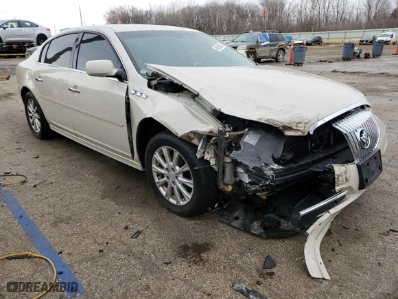 2011 Buick Lucerne CXL with VIN 1G4HC5EM6BU143531, listed as a Copart auction lot 46835045 with 77,427 mi miles and Salvage Title. Bid and sale history available at carsss.com. Image 4.