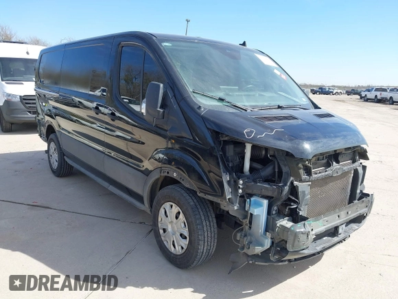 2023 Ford Transit Cargo with VIN 1FTYE1Y89PKB02836, listed as a IAAI auction lot 41736881 with 66,915 mi miles. Bid and sale history available at carsss.com. Image 1.