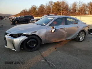 2021 Lexus IS with VIN JTHC81F24M5043624, listed as a Copart auction lot 89098095 with 23,371 mi miles and Salvage Title. Bid and sale history available at carsss.com. Image 1.