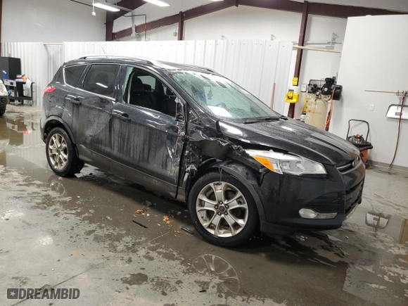 2014 Ford Escape Titanium with VIN 1FMCU9JX0EUC13995, listed as a Copart auction lot 44221255 with 0 mi miles and Salvage Title. Bid and sale history available at carsss.com. Image 4.