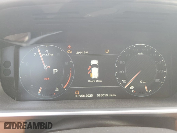 2016 Land Rover Range Rover Sport SVR z VIN SALWZ2EF9GA586204, wystawiony jako Copart lot #49633635 z przebiegiem 86 019 mil mil oraz Szkoda całkowita • Salvage title. Historia ofert i sprzedaży dostępna na DreamBid. Obrazek 9.