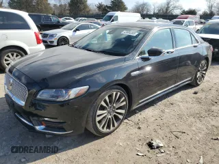 2017 Lincoln Continental Select with VIN 1LN6L9TK2H5630860, listed as a Copart auction lot 43604265 with 65,797 mi miles and Salvage Title. Bid and sale history available at carsss.com. Image 1.