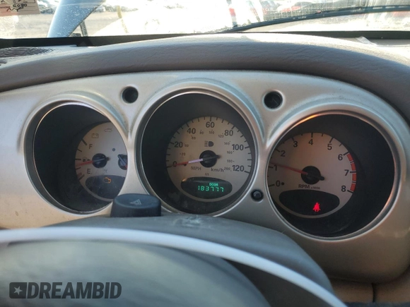 2002 Chrysler PT Cruiser Limited with VIN 3C8FY68B82T203847, listed as a Copart auction lot 82899544 with 183,777 mi miles and Salvage Title. Bid and sale history available at DreamBid. Image 9.