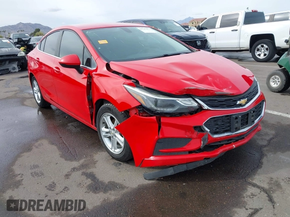 2017 Chevrolet Cruze LT with VIN 1G1BE5SM8H7205858, listed as a IAAI auction lot 41745475 with 86,872 mi miles and . Bid and sale history available at DreamBid. Image 1.