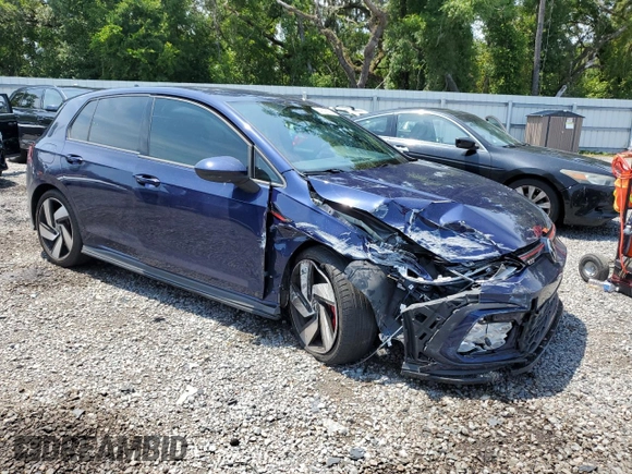 2022 Volkswagen Golf GTI S with VIN WVWG87CD7NW163201, listed as a Copart auction lot 54029304 with 17,967 mi miles and Salvage Title. Bid and sale history available at carsss.com. Image 4.