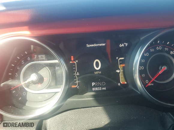2018 Jeep Wrangler Unlimited Rubicon with VIN 1C4HJXFG4JW298533, listed as a Copart auction lot 45891385 with 80,833 mi miles and Salvage Title. Bid and sale history available at carsss.com. Image 9.