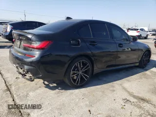 2021 BMW 3 Series M340i with VIN 3MW5U7J01M8C18300, listed as a Copart auction lot 89073395 with 37,945 mi miles and Salvage Title. Bid and sale history available at carsss.com. Image 3.