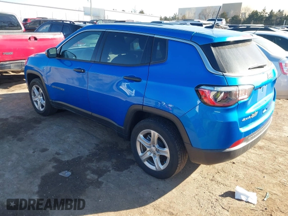 2023 Jeep Compass Sport z VIN 3C4NJDAN6PT548943, wystawiony jako IAAI lot #41631738 z przebiegiem 29 139 mil mil oraz . Historia ofert i sprzedaży dostępna na DreamBid. Obrazek 3.