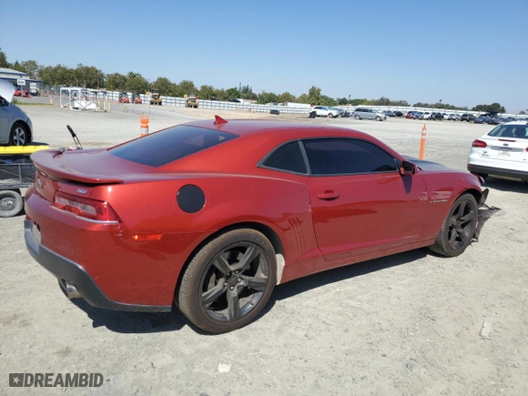 2014 Chevrolet Camaro SS with VIN 2G1FJ1EJ9E9276939, listed as a Copart auction lot 70062734 with 130,049 mi miles and Salvage Title. Bid and sale history available at carsss.com. Image 3.