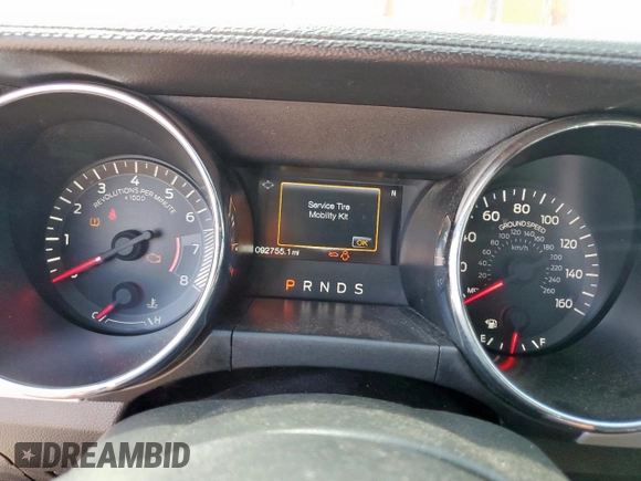 2016 Ford Mustang GT with VIN 1FA6P8CF6G5310340, listed as a Copart auction lot 66183965 with 92,755 mi miles and Salvage title. Bid and sale history available at DreamBid. Image 9.
