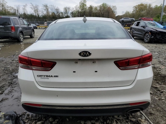 2017 Kia Optima LX with VIN KNAGT4L39H5146413, listed as a Copart auction lot 52831075 with 50,668 mi miles and Salvage Title. Bid and sale history available at carsss.com. Image 6.