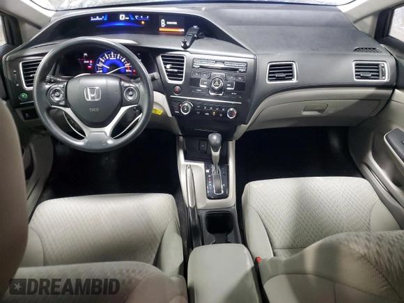 2014 Honda Civic Sedan LX with VIN 19XFB2F55EE019421, listed as a Copart auction lot 48366225 with 72,076 mi miles and Salvage Title. Bid and sale history available at carsss.com. Image 8.