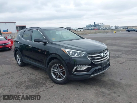 2017 Hyundai Santa Fe Sport 2.4L with VIN 5NMZU3LB1HH044093, listed as a IAAI auction lot 42026250 with 92,077 mi miles. Bid and sale history available at carsss.com. Image 1.