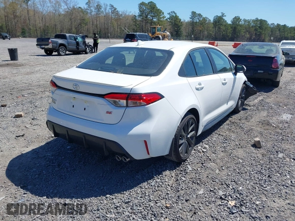 2024 Toyota Corolla SE with VIN 5YFS4MCE7RP217155, listed as a IAAI auction lot 41892022 with 320 mi miles. Bid and sale history available at carsss.com. Image 4.