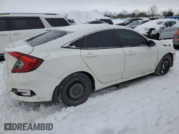 2017 Honda Civic Sedan LX with VIN 2HGFC2F63HH036508, listed as a Copart auction lot 45645455 with 156,366 mi miles and Salvage Title. Bid and sale history available at carsss.com. Image 3.