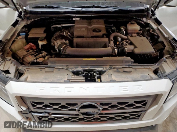 2022 Nissan Frontier SV with VIN 1N6ED1EJ4NN687184, listed as a Copart auction lot 56701345 with 29,003 mi miles and Salvage title. Bid and sale history available at DreamBid. Image 11.