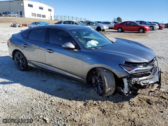 2024 Acura Integra w/A-Spec Technology Package with VIN 19UDE4G70RA016396, listed as a Copart auction lot 87123924 with 10672 miles and Salvage Title. Bid and sale history available at carsss.com. Image 4.