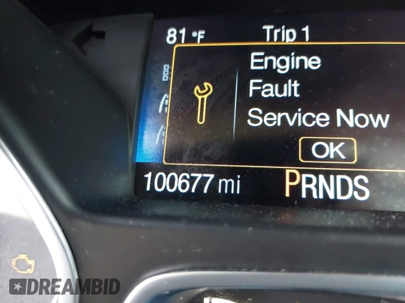 2019 Ford Escape Titanium with VIN 1FMCU9J91KUC42161, listed as a IAAI auction lot 41942122 with 100,677 mi miles and . Bid and sale history available at DreamBid. Image 15.