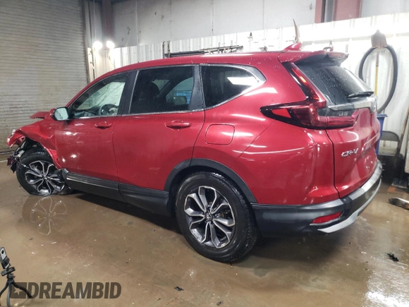 2020 Honda CR-V EX with VIN 5J6RW2H52LL004775, listed as a Copart auction lot 46254765 with 0 mi miles and Salvage Title. Bid and sale history available at carsss.com. Image 2.