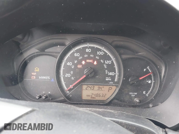 2015 Toyota Yaris L with VIN VNKKTUD33FA017154, listed as a IAAI auction lot 39828518 with 248,632 mi miles. Bid and sale history available at carsss.com. Image 7.