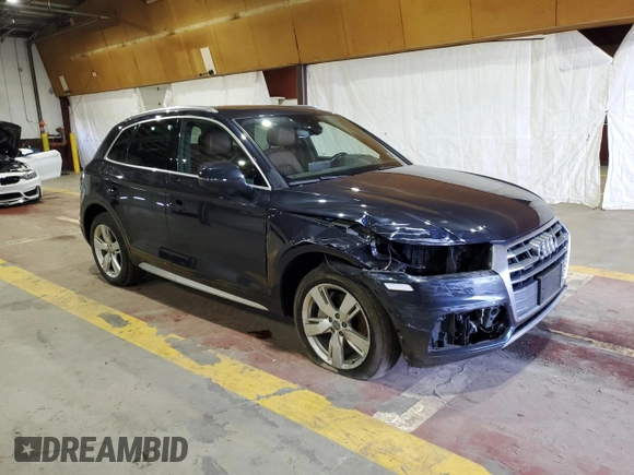 2018 Audi Q5 Premium Plus with VIN WA1BNAFY3J2219015, listed as a Copart auction lot 51166475 with 81,933 mi miles and Salvage Title. Bid and sale history available at carsss.com. Image 4.
