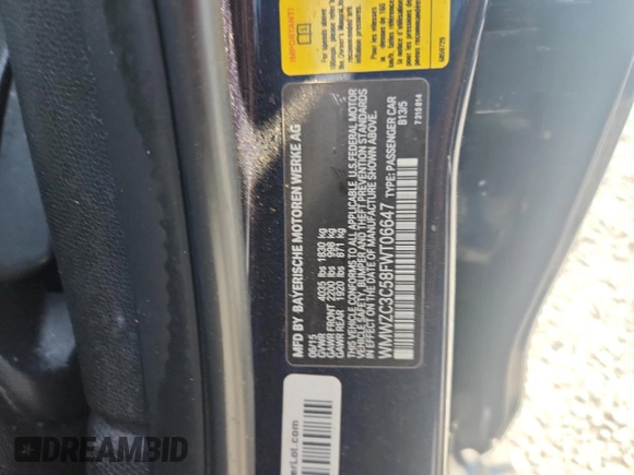 2015 MINI Countryman S with VIN WMWZC3C58FWT06647, listed as a Copart auction lot 63597265 with Not provided miles and Clean title. Bid and sale history available at DreamBid. Image 12.