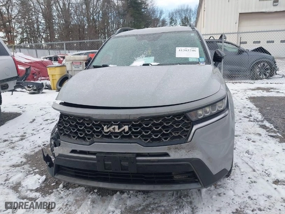 2023 Kia Sorento X-Line S with VIN 5XYRLDLC2PG220403, listed as a IAAI auction lot 41303746 with 52,508 mi miles. Bid and sale history available at carsss.com. Image 12.