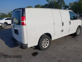 2011 Chevrolet Express Cargo Van with VIN 1GCSGAFX3B1181283, listed as a IAAI auction lot 42081428 with 150,441 mi miles. Bid and sale history available at carsss.com. Image 4.