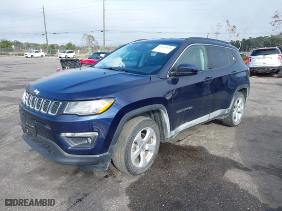 2021 Jeep Compass Altitude with VIN 3C4NJCBB4MT510184, listed as a IAAI auction lot 40973629 with 52,860 mi miles. Bid and sale history available at carsss.com. Image 17.
