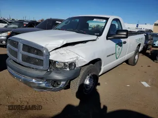 2005 Dodge Ram 2500 SLT with VIN 3D7KR26D55G840336, listed as a Copart auction lot 73039634 with 34,341 mi miles and Salvage Title. Bid and sale history available at carsss.com. Image 1.